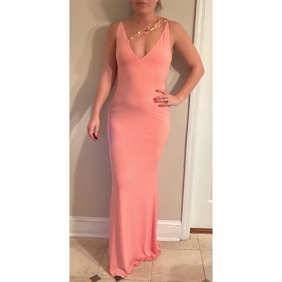 Jovani Evening Gown Coral - Picture 1 of 5